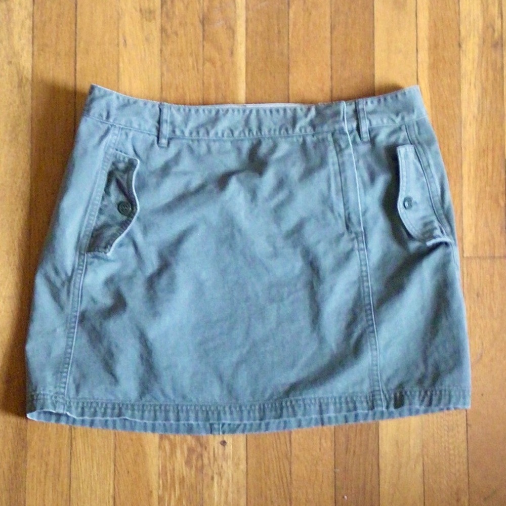 Army Green J. Crew Skirt
